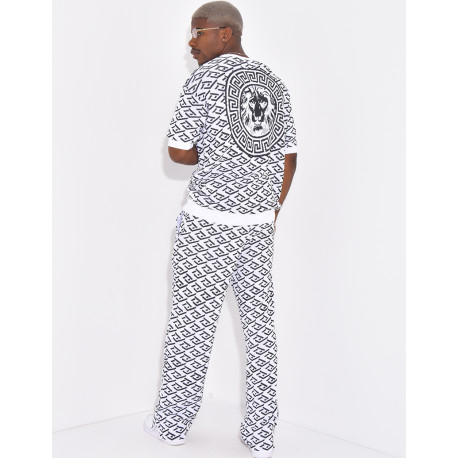 Ensemble pantalon et t-shirt à motifs