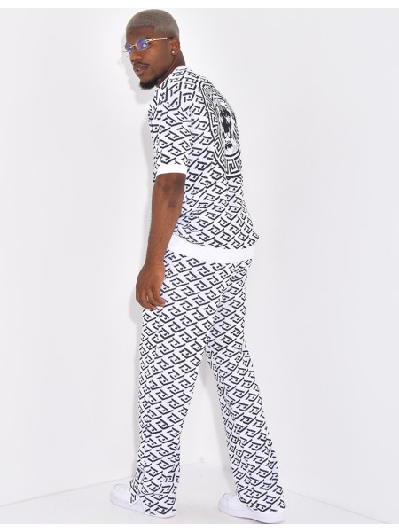 Ensemble pantalon et t-shirt à motifs