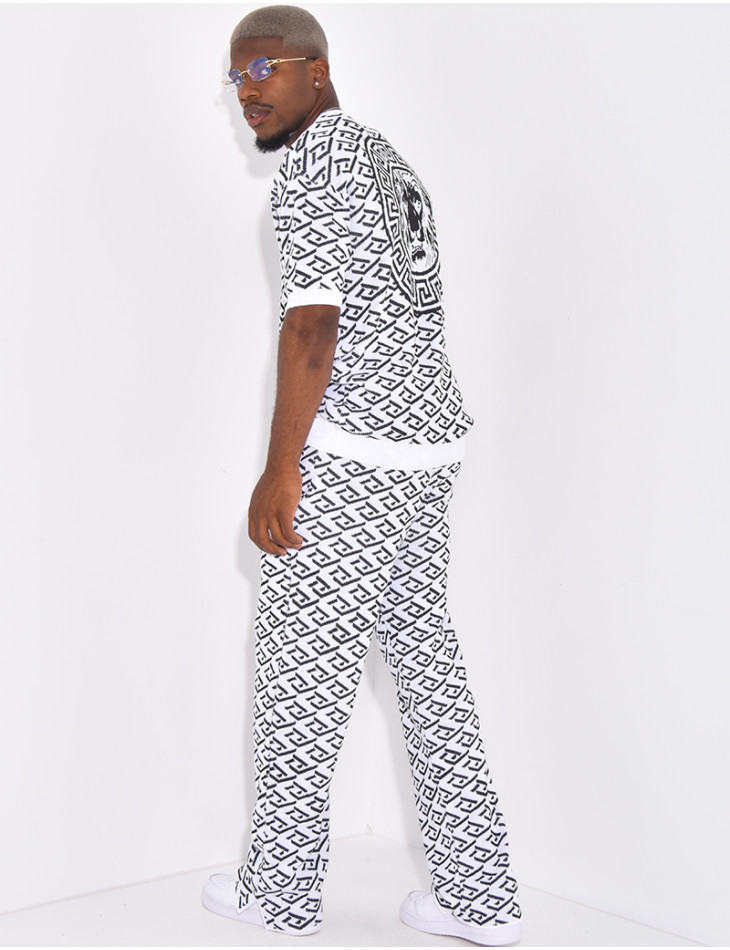 Ensemble pantalon et t-shirt à motifs