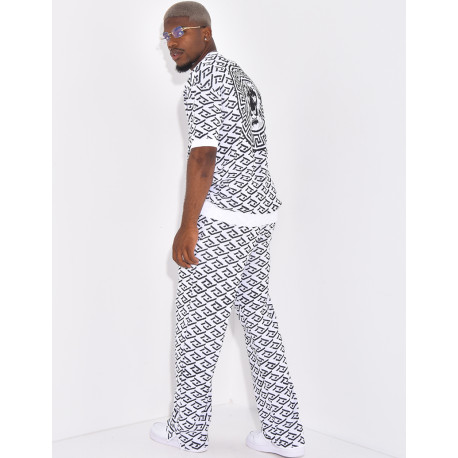 Ensemble pantalon et t-shirt à motifs
