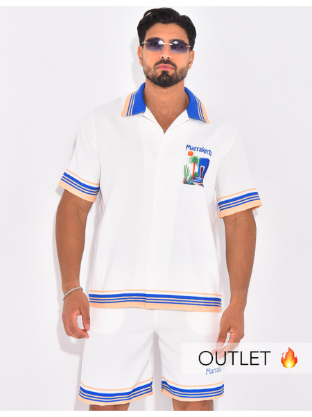 Ensemble short et chemise "Marrakech"