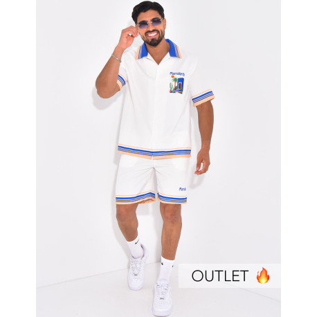 Ensemble short et chemise "Marrakech"