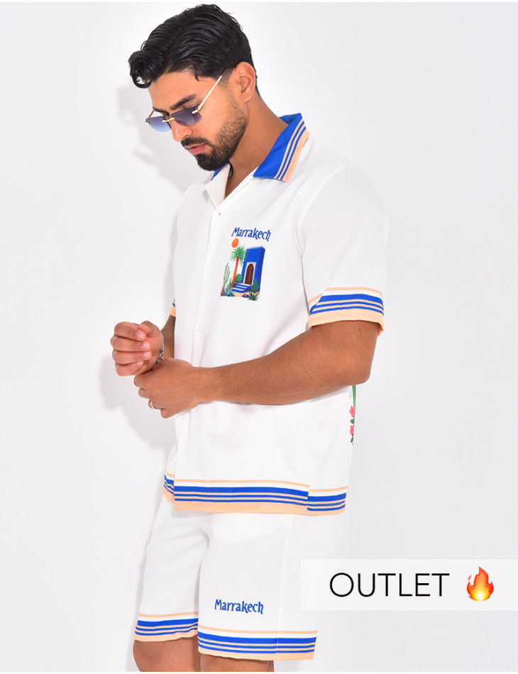 Ensemble short et chemise "Marrakech"