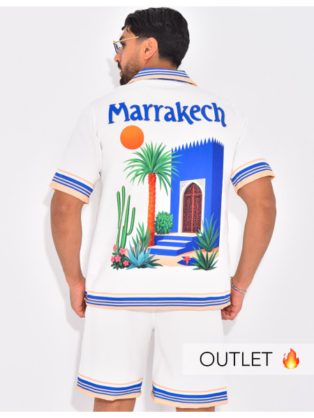 Ensemble short et chemise "Marrakech"