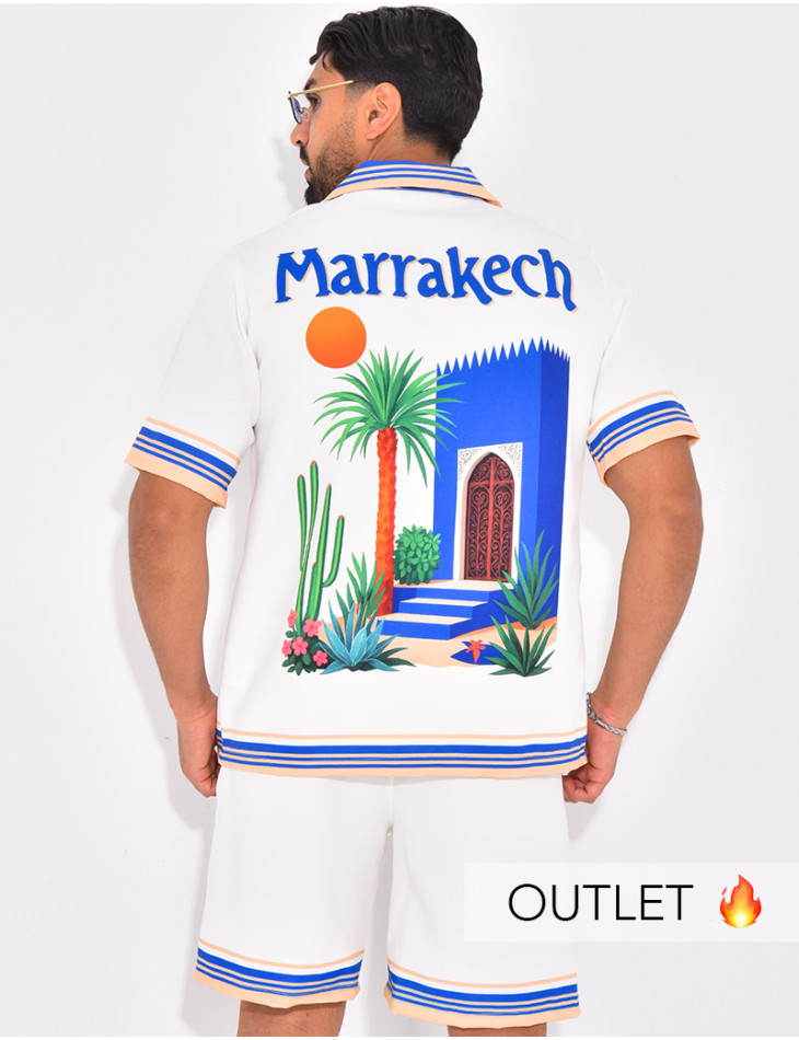 Ensemble short et chemise "Marrakech"
