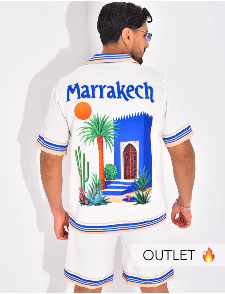Ensemble short et chemise "Marrakech"