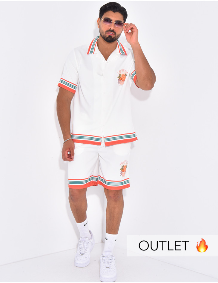 Ensemble short et chemise "Deliziosa"