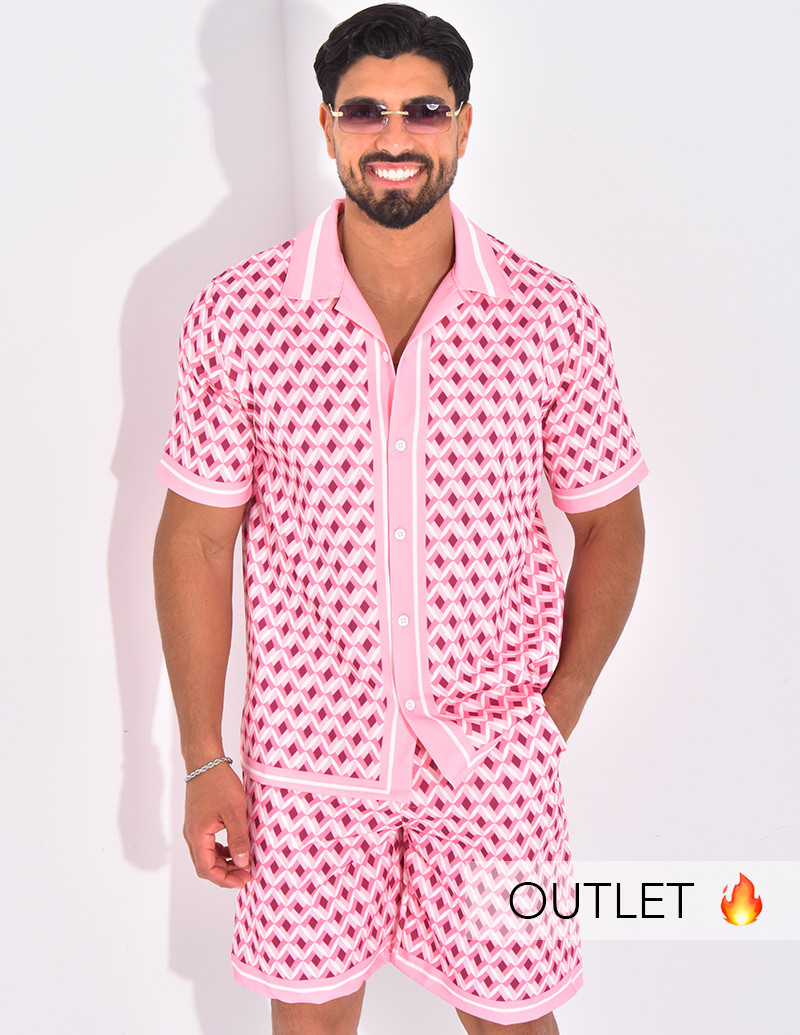 Ensemble short et chemise à...