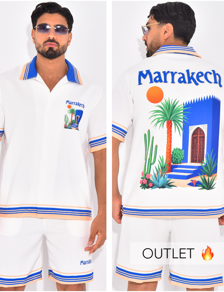Ensemble short et chemise "Marrakech"
