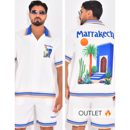 Ensemble short et chemise "Marrakech"