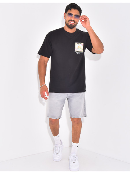 T-shirt "Palestine" avec couronne