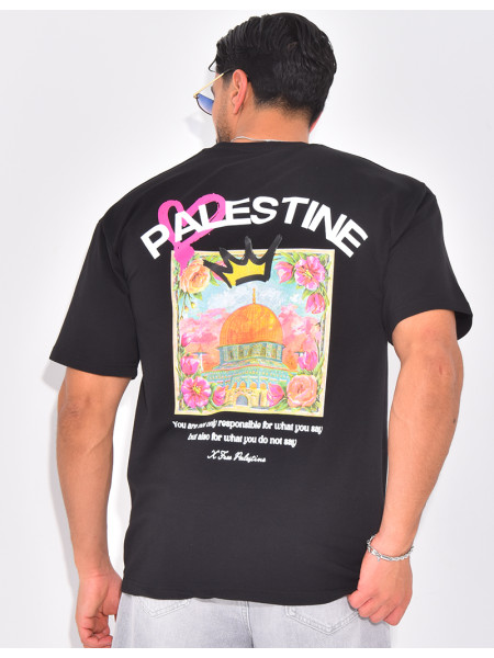 T-shirt "Palestine" avec couronne