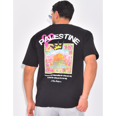 T-shirt "Palestine" avec couronne