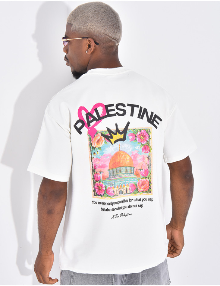 T-shirt "Palestine" avec couronne
