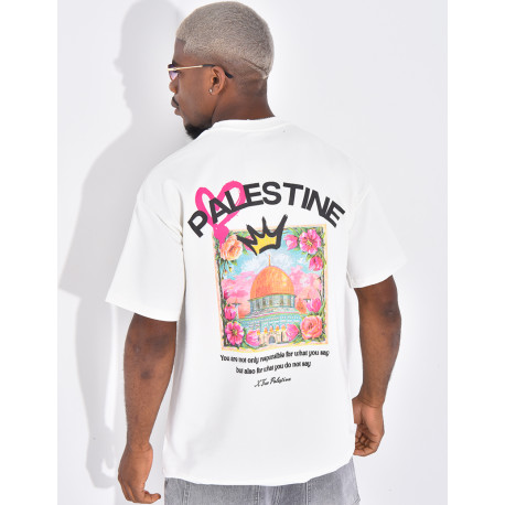 T-shirt "Palestine" avec couronne
