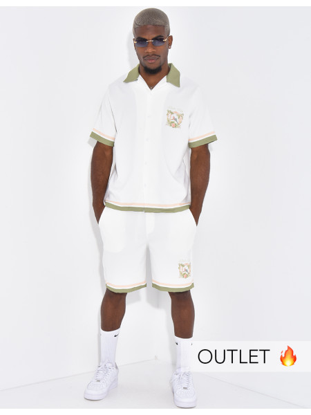 Ensemble short et chemise "Dolce vita"