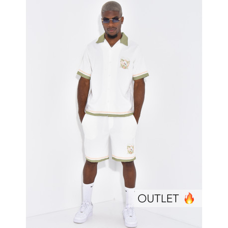 Ensemble short et chemise "Dolce vita"
