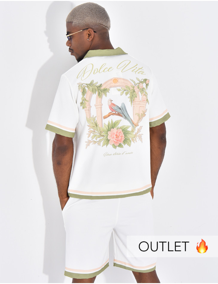 Ensemble short et chemise "Dolce vita"