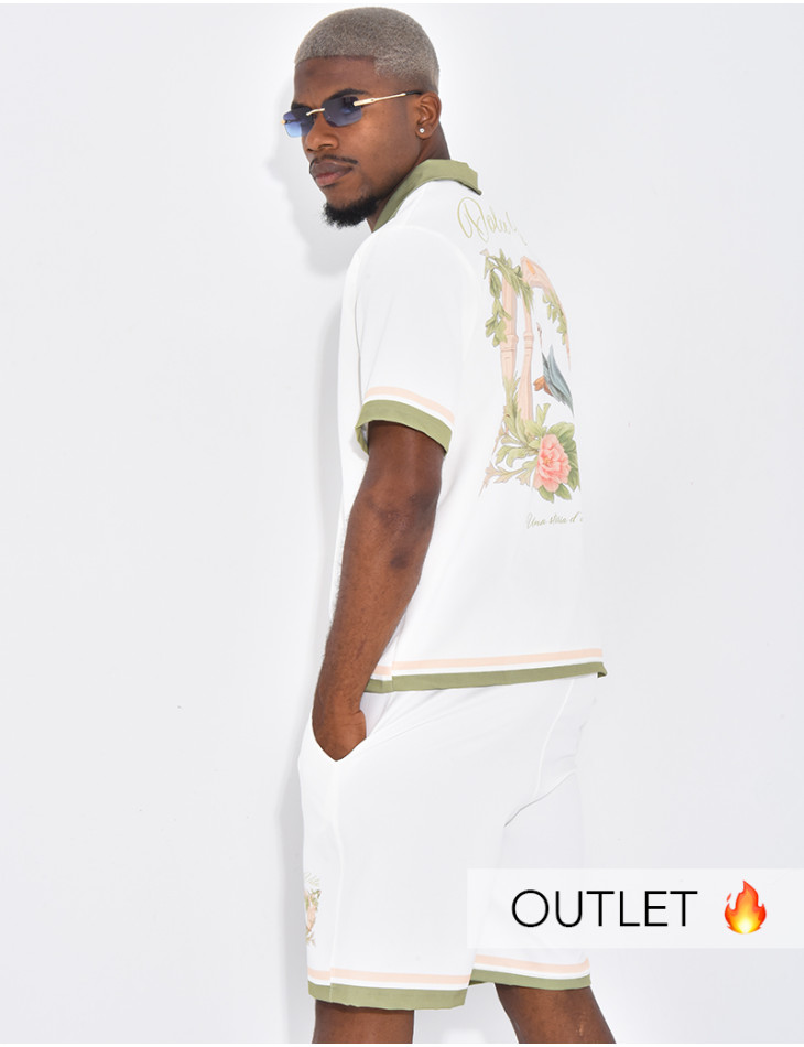 Ensemble short et chemise "Dolce vita"