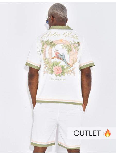 Ensemble short et chemise "Dolce vita"