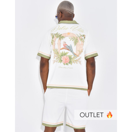 Ensemble short et chemise "Dolce vita"