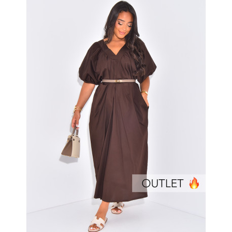 Locker geschnittenes, langes Kleid