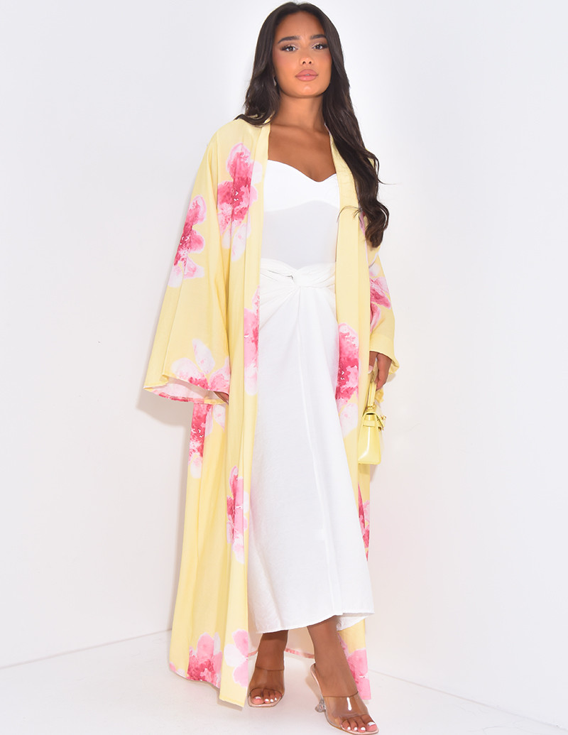 Kimono mit Blumenprint