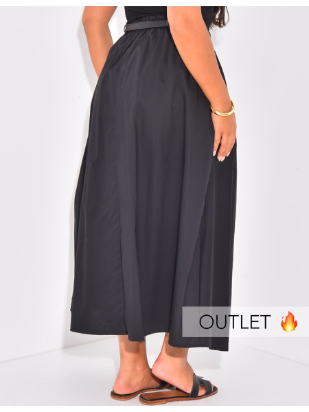 Jupe longue et ample en coton
