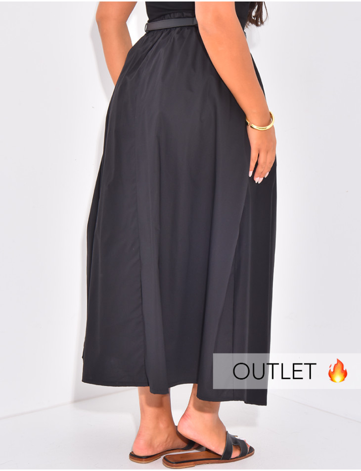 Jupe longue et ample en coton