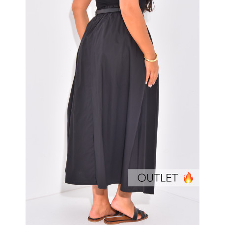 Jupe longue et ample en coton