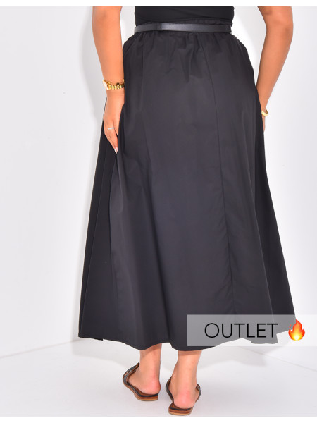 Jupe longue et ample en coton