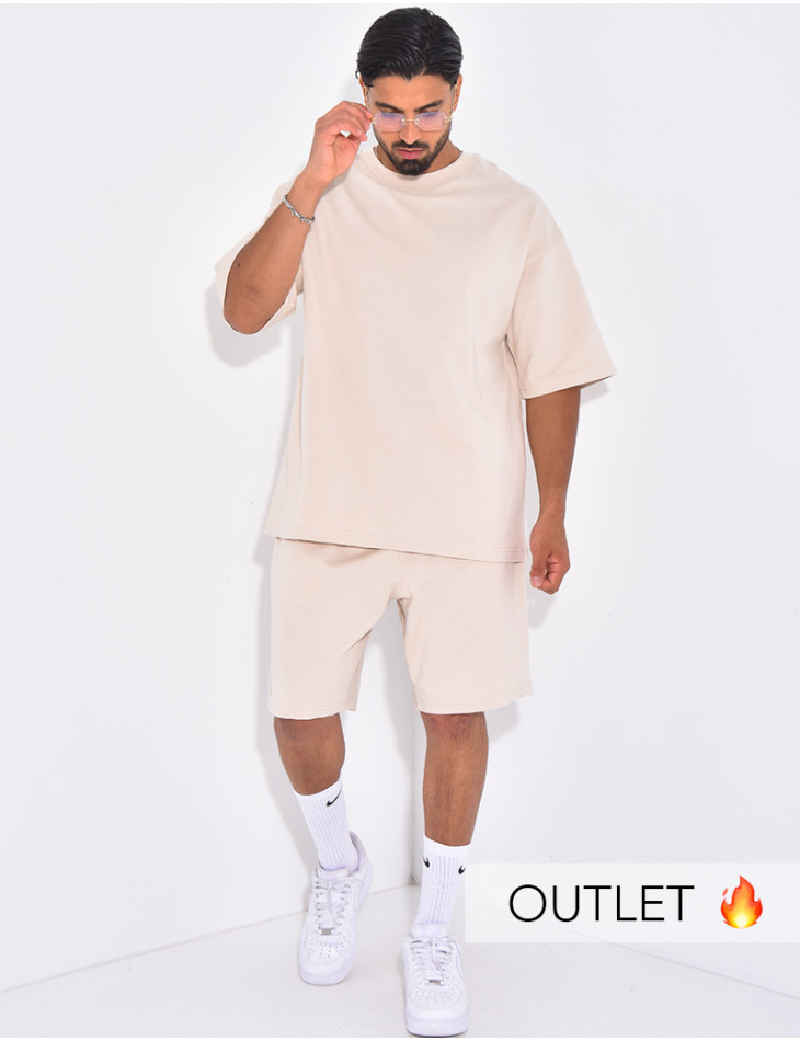 Ensemble short et t-shirt uni