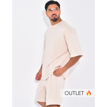 Ensemble short et t-shirt uni