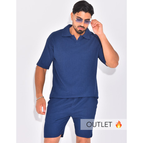Ensemble texturé short et polo