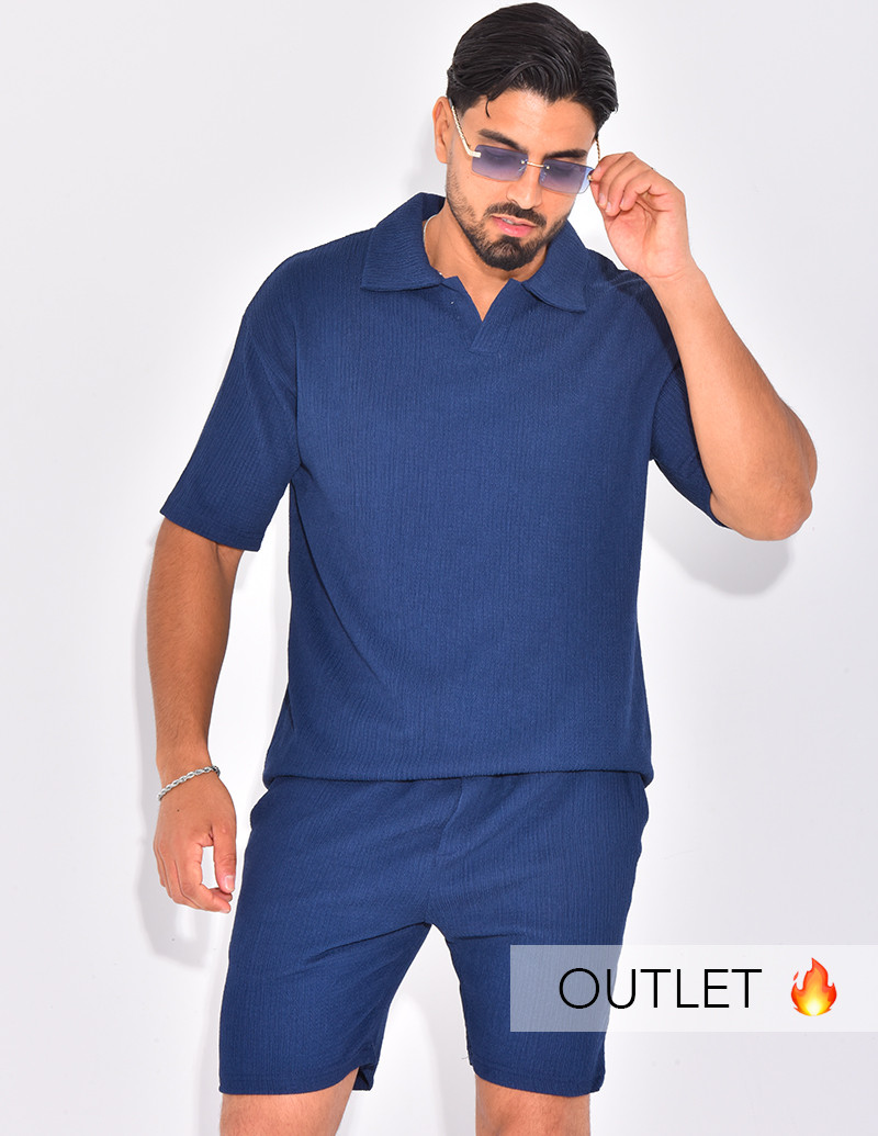 Ensemble texturé short et polo