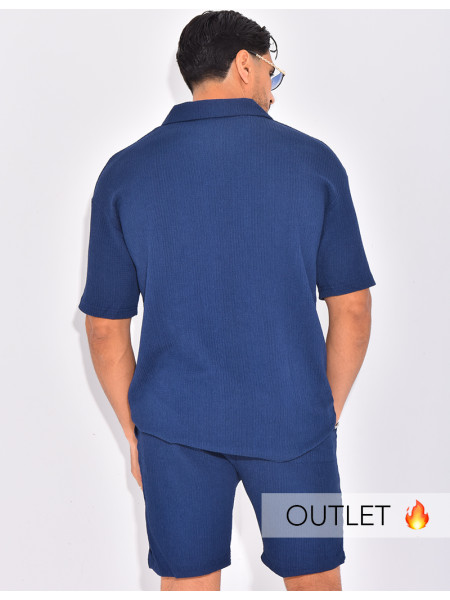 Ensemble texturé short et polo