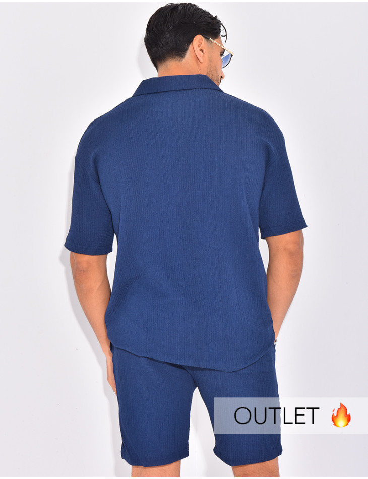 Ensemble texturé short et polo