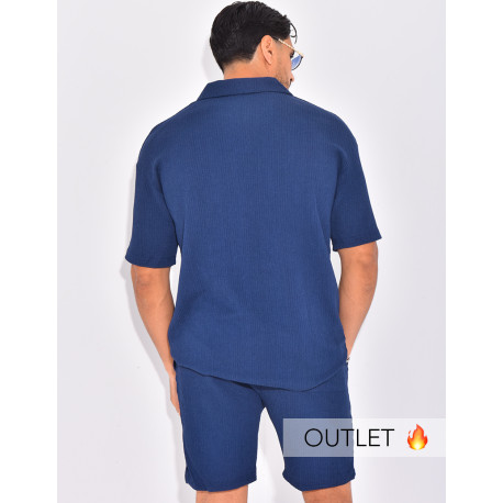 Ensemble texturé short et polo