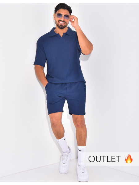 Ensemble texturé short et polo