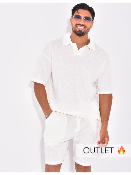 Ensemble texturé short et polo
