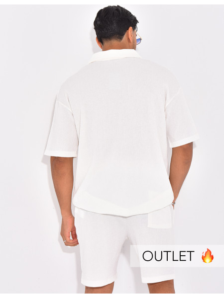 Ensemble texturé short et polo