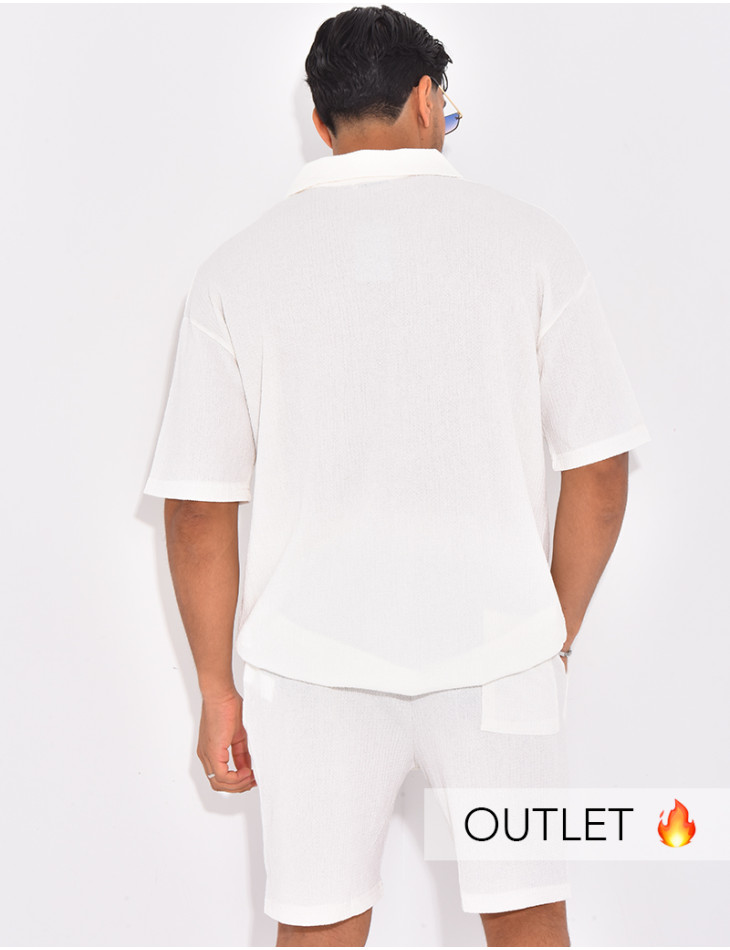 Ensemble texturé short et polo