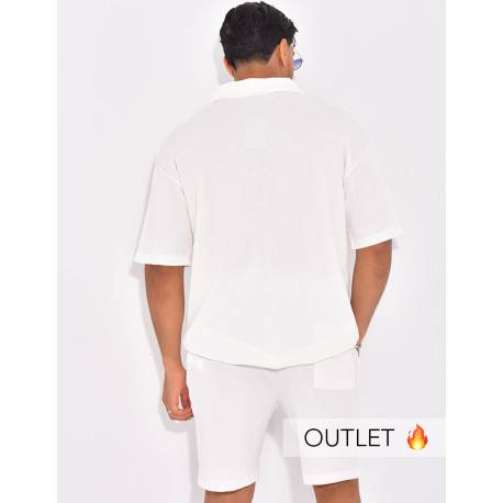 Ensemble texturé short et polo