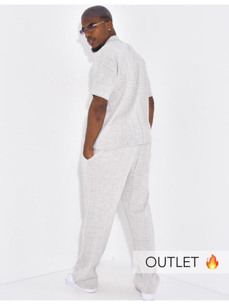 Ensemble côtelé pantalon et polo