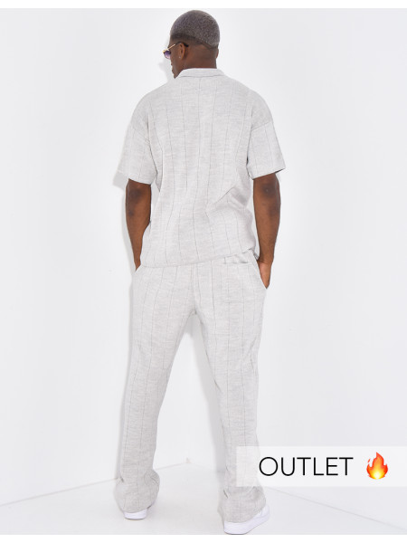 Ensemble côtelé pantalon et polo