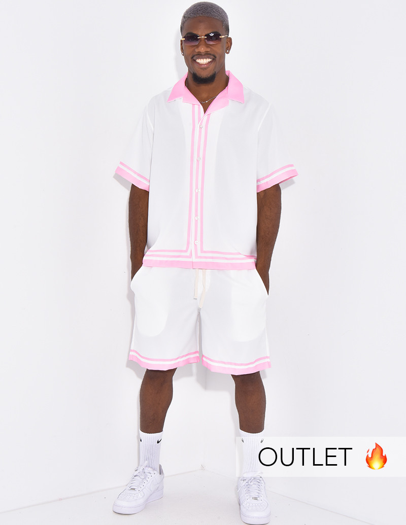 Ensemble short et chemise à...