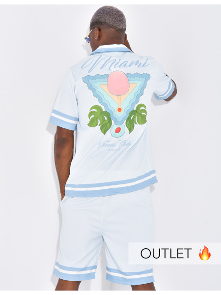 Ensemble short et chemise "Miami"
