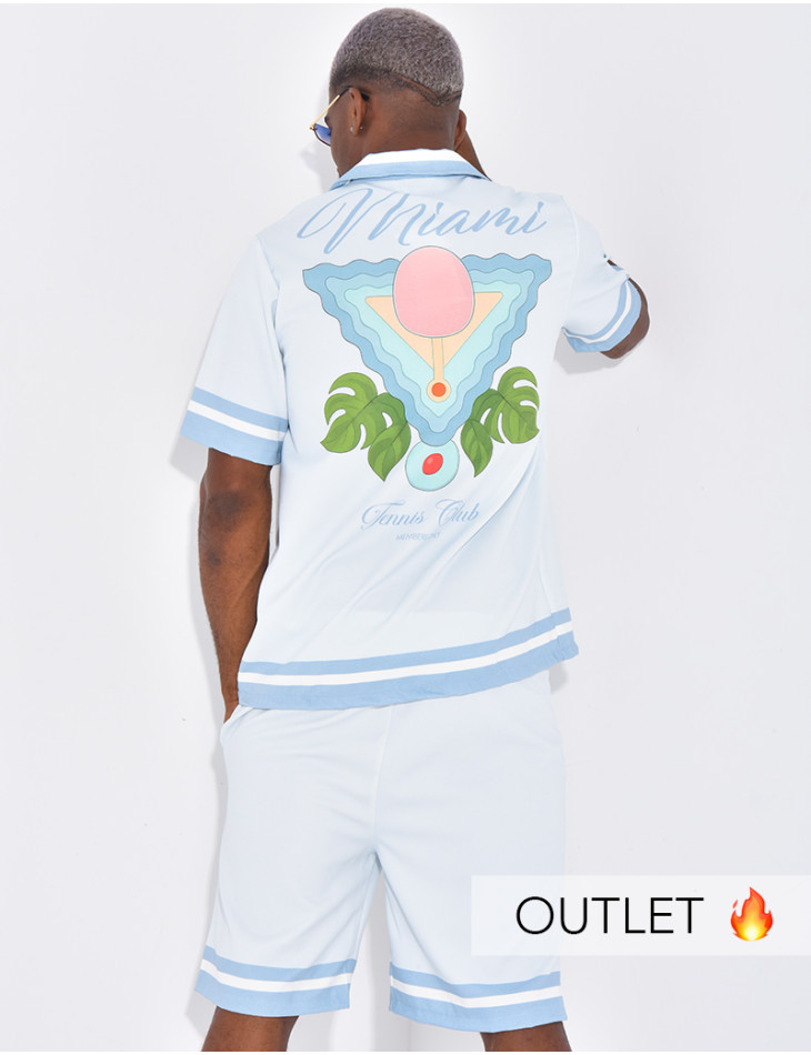 Ensemble short et chemise "Miami"