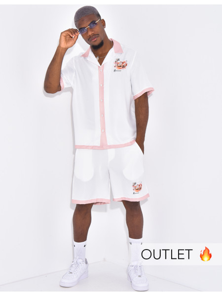 Ensemble short et chemise "Morocco"