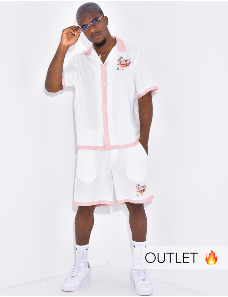 Ensemble short et chemise "Morocco"